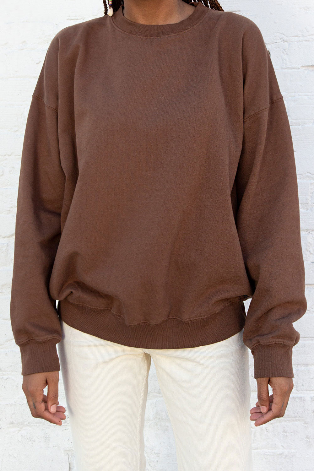 Erica Sweatshirt Brandy Melville Oversized Sweater Cotton Pullover