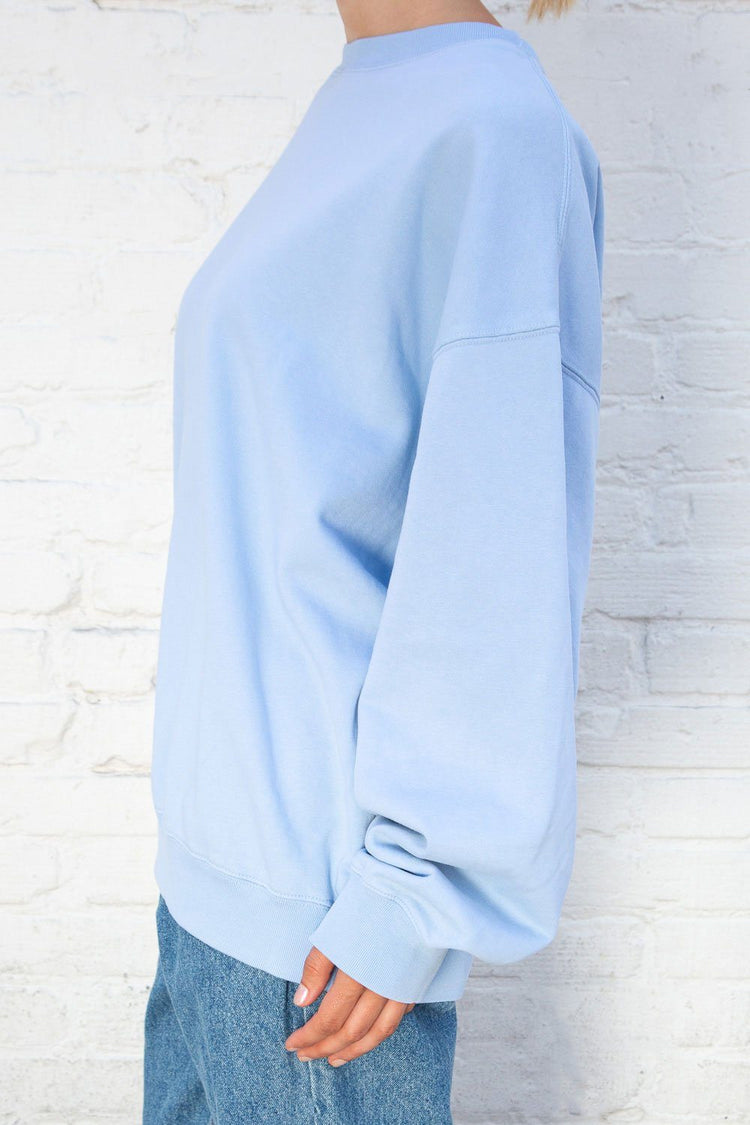 Erica Oversized Sweatshirt | Cyan / Oversized Fit