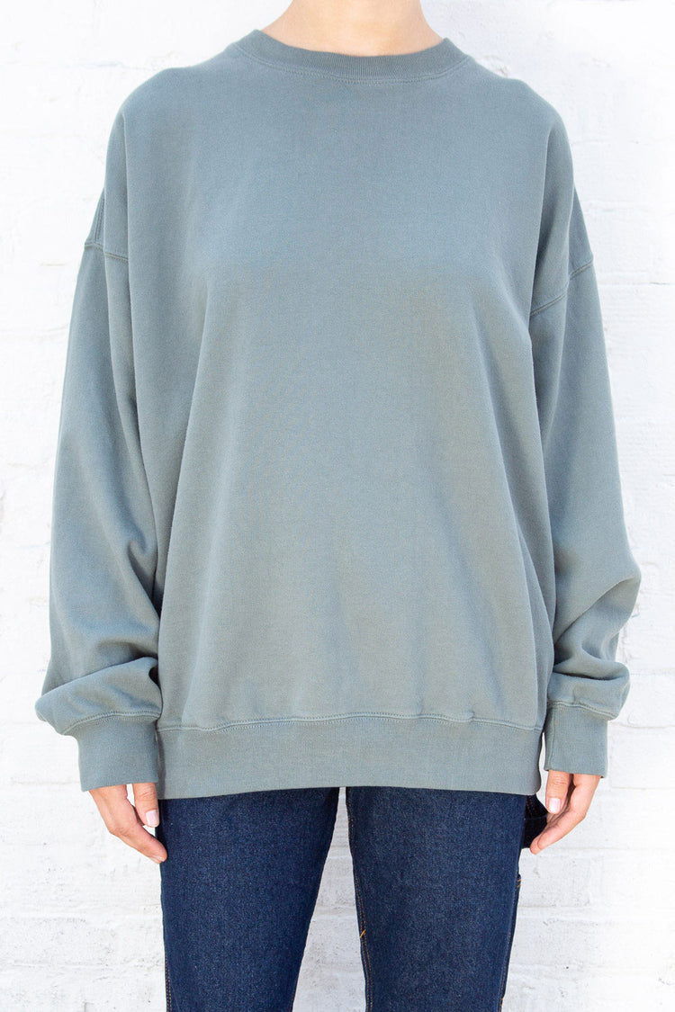 Erica Oversized Sweatshirt | Dark Sage Green / Oversized Fit