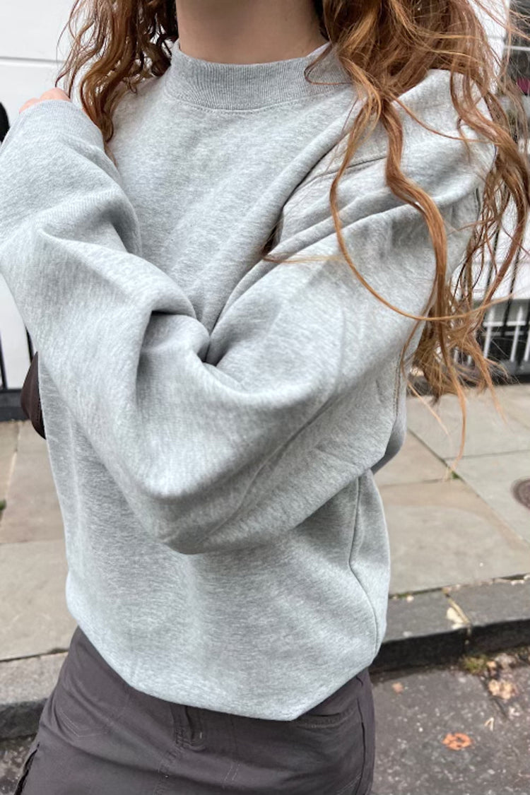 Erica Sweatshirt | Heather Grey / Regular Fit