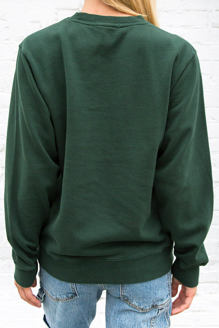 Erica Sweatshirt | Dark Green / Regular Fit