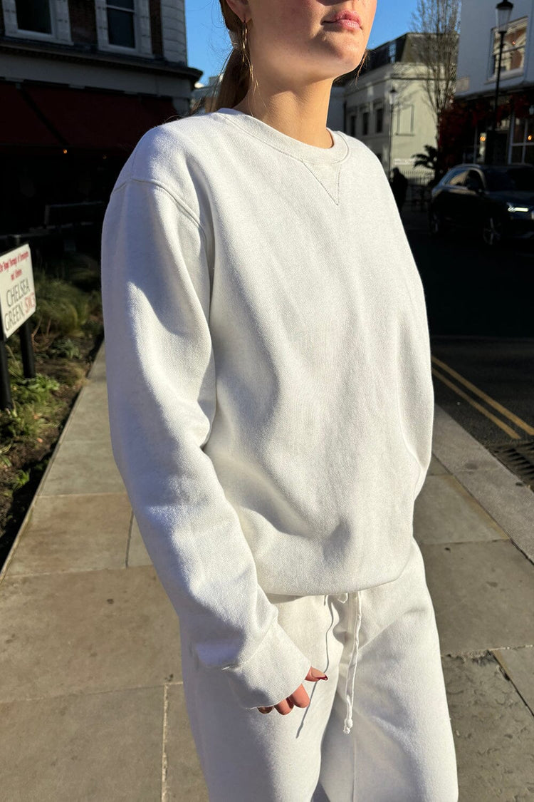 Heather White / Regular Fit