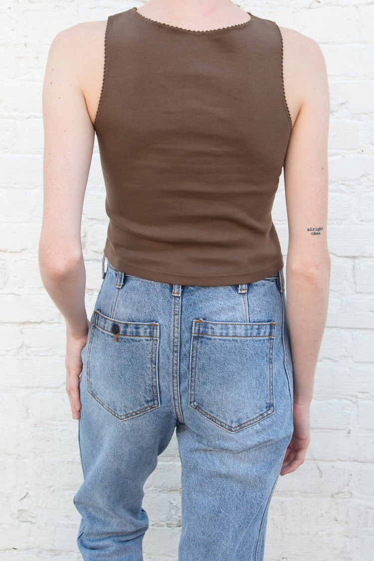 Vicki Tank | Brown / XS/S