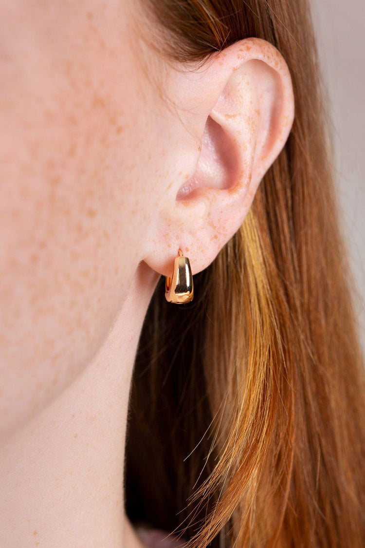 Mini Hoop Earrings | Gold