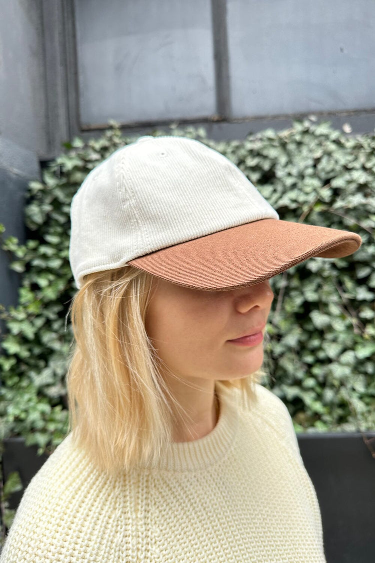 Katherine Corduroy Cap | Ivory