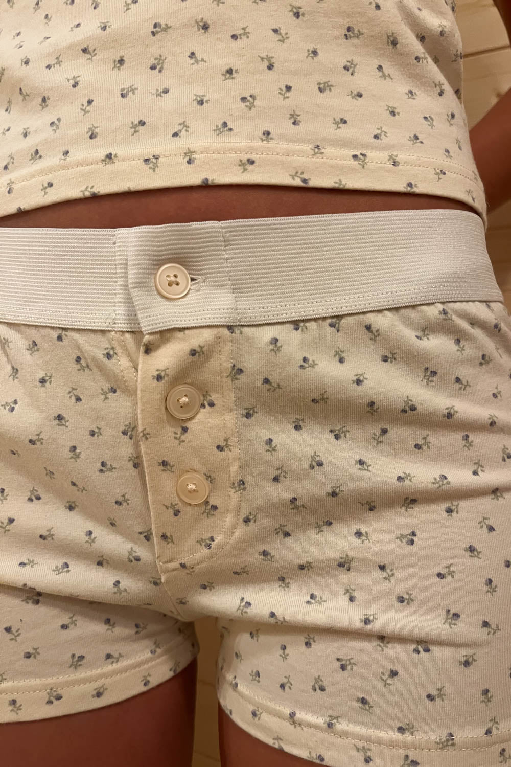 Blue Green Floral / XS/S