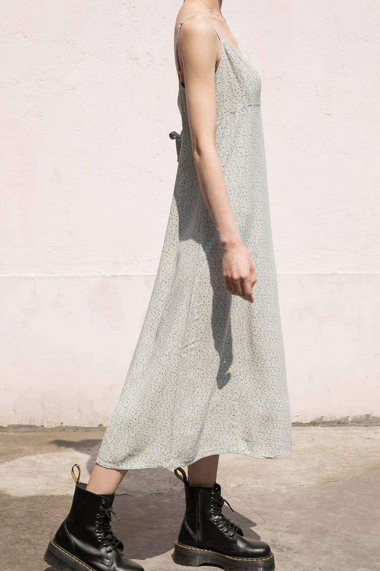 Light Blue with Yellow Flowers