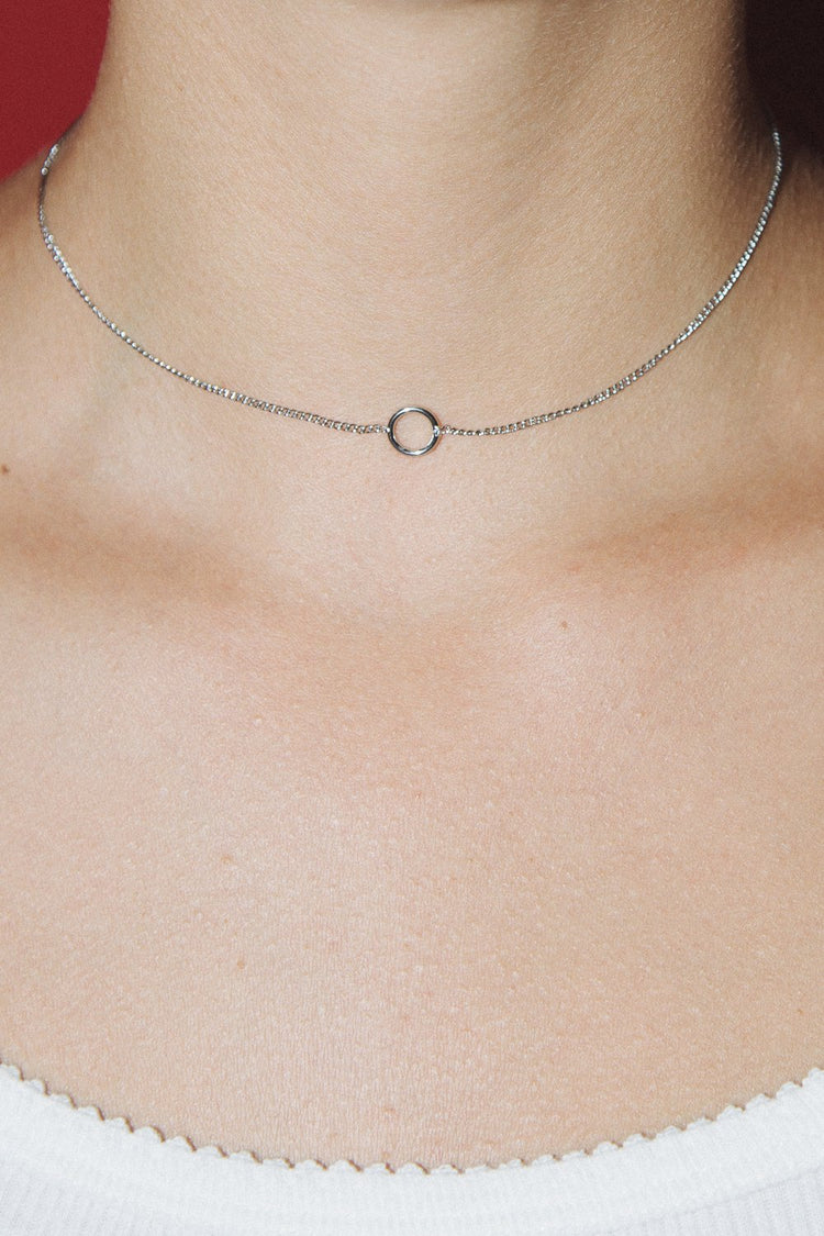Brandy melville silver chain choker Clearance